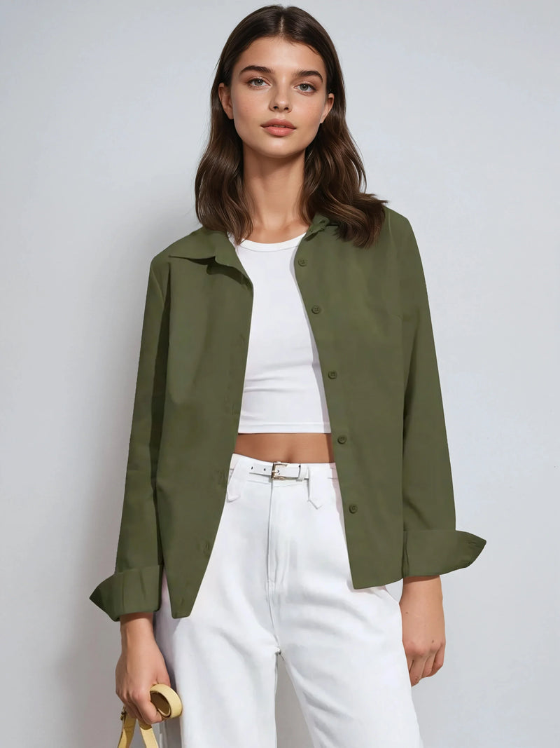 Revers Button Shirt Casual Vintage Classic Kollektion