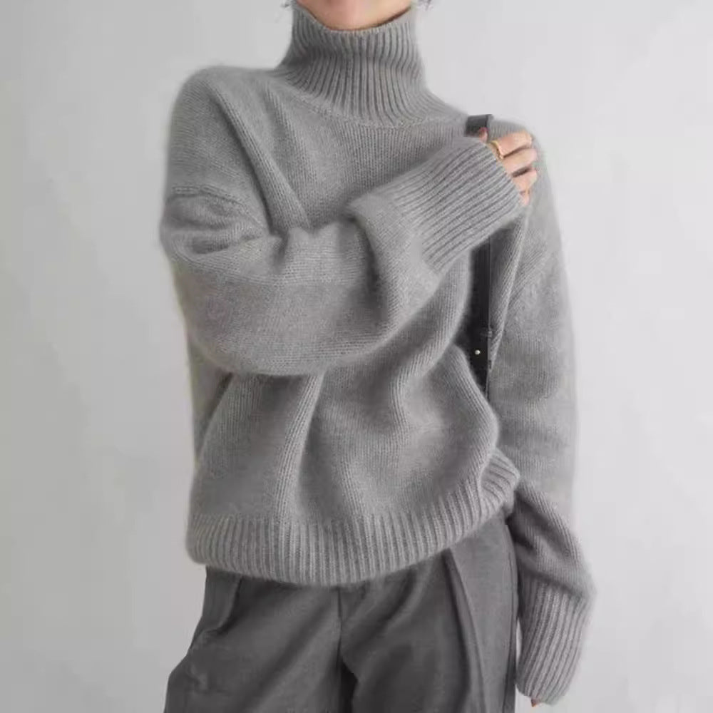Highneck Knit Pullover