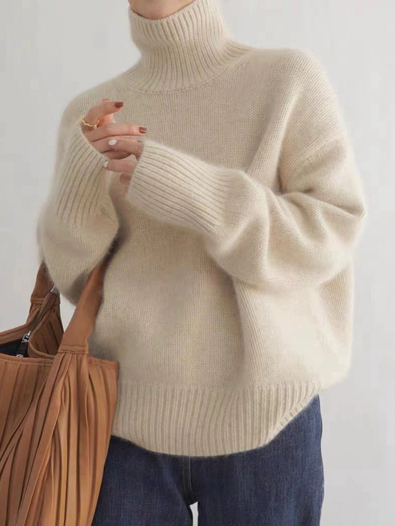 Highneck Knit Pullover
