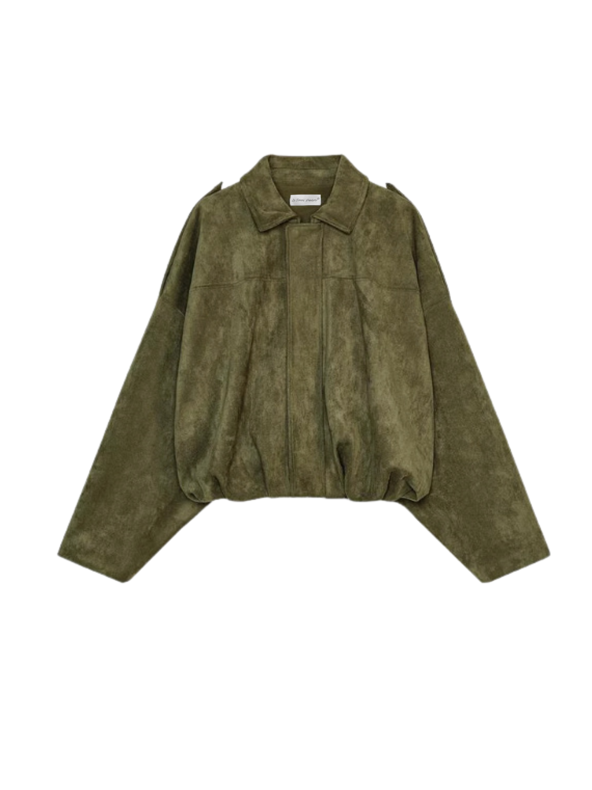 Batwing Sleeve Premium Textured Suede Pilotjacke