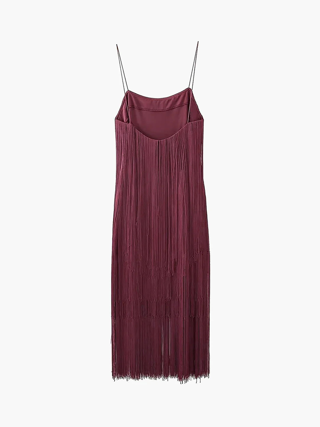Florence Fringed Open Back Short Dress - LA FEMME WANDERER