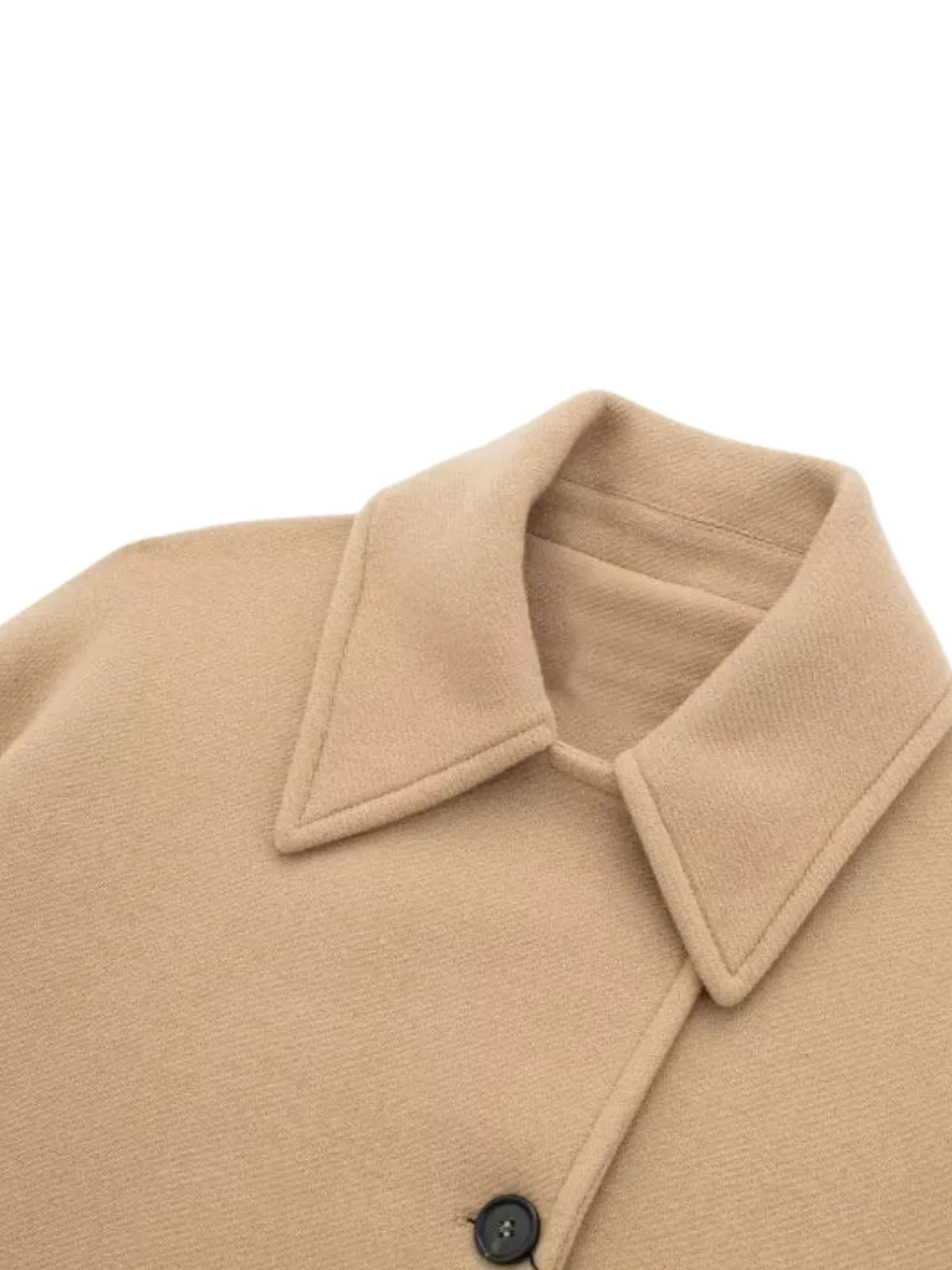 Solid Oversized Pocket Button Coat - LA FEMME WANDERER