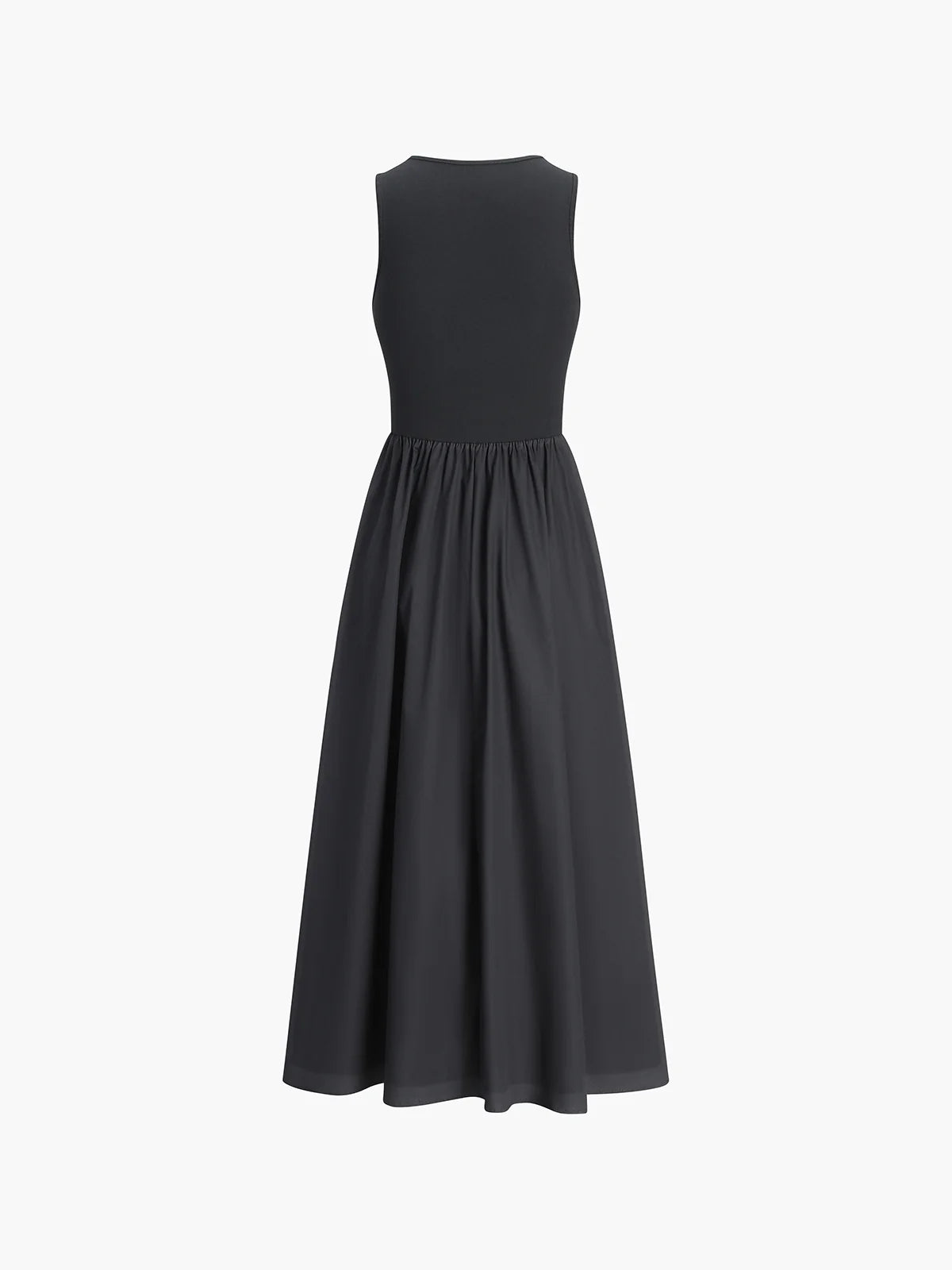 Leisure Crew Neck Long Dress - LA FEMME WANDERER