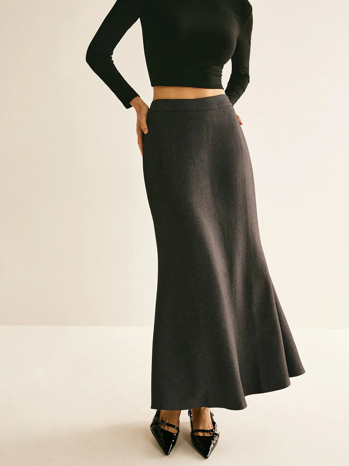 Regular Fit Back Split Skit - LA FEMME WANDERER