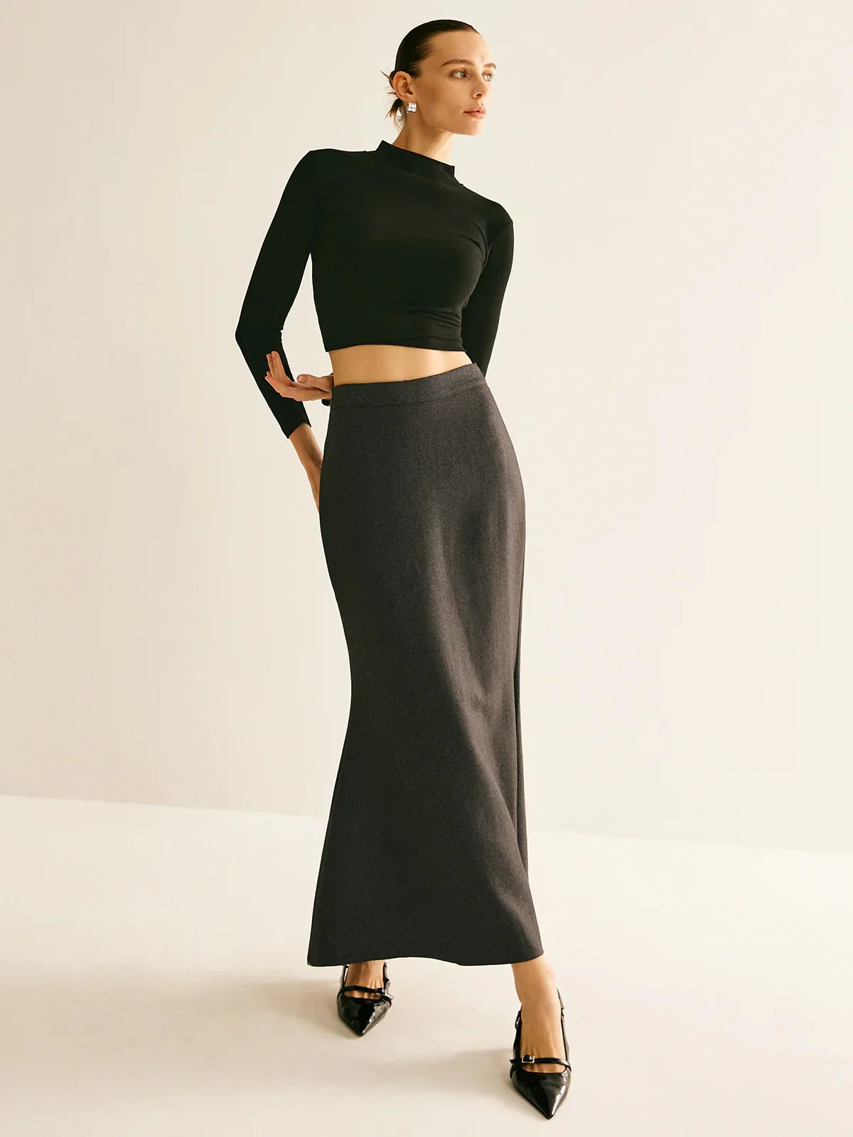 Regular Fit Back Split Skit - LA FEMME WANDERER