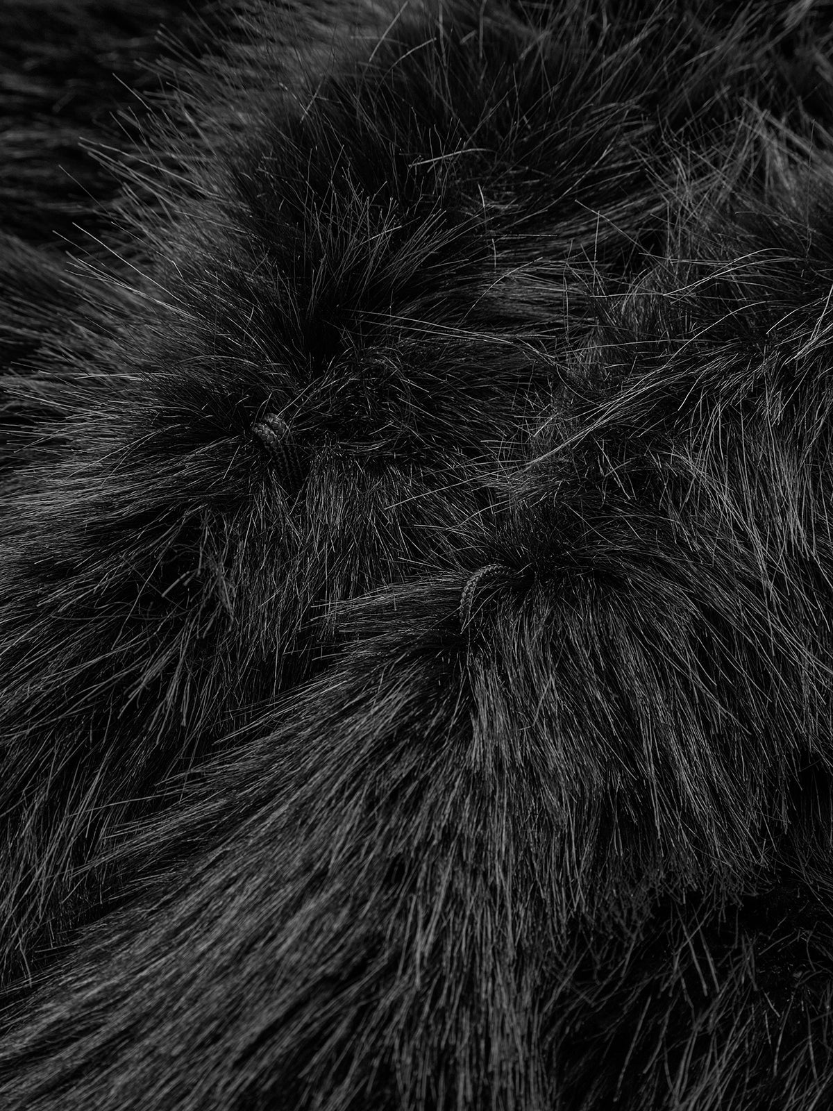 Solid Faux Fur Collar Jacket - LA FEMME WANDERER