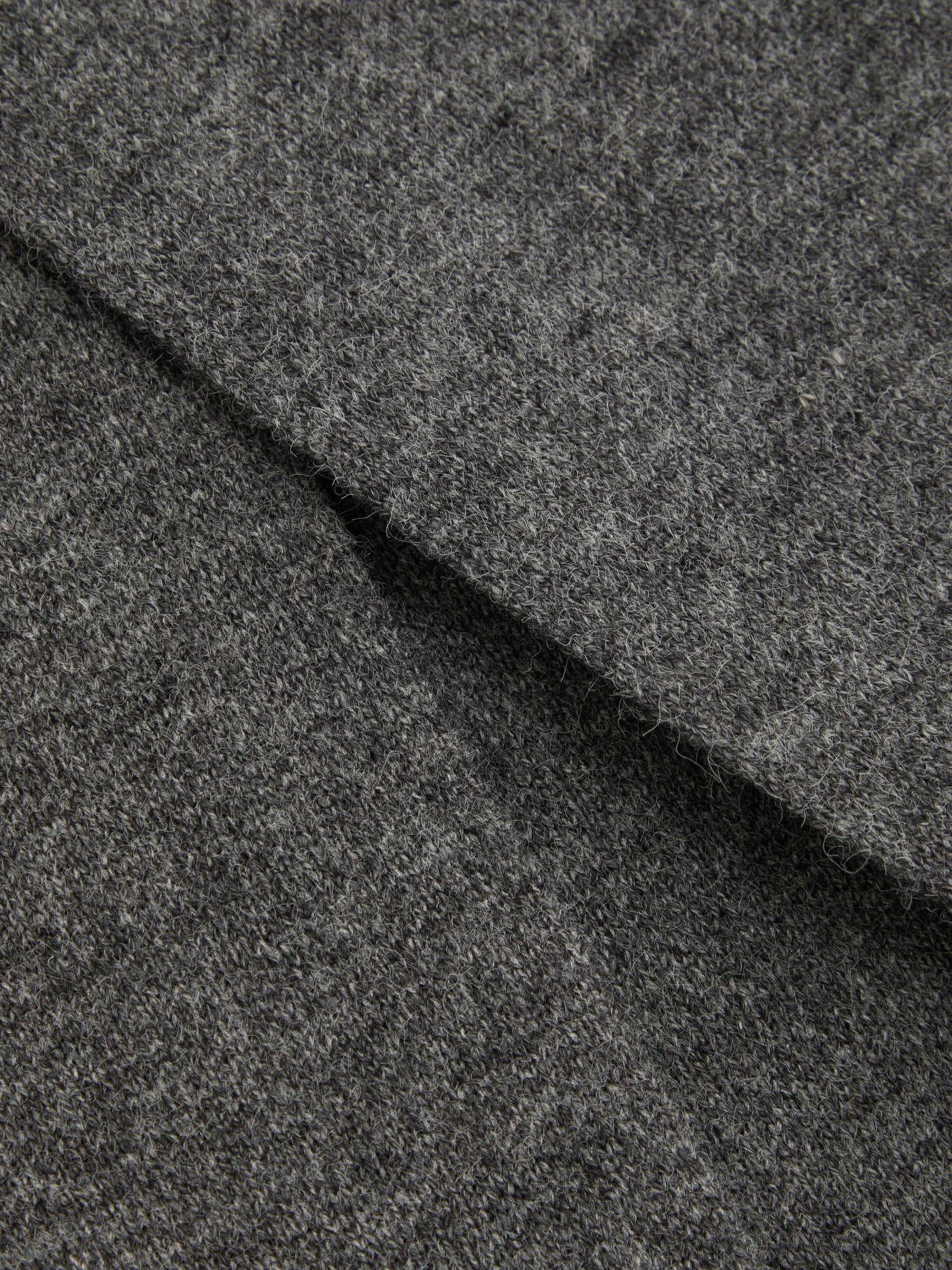 Knit Asymmetrical Neck Split Cardigan - LA FEMME WANDERER