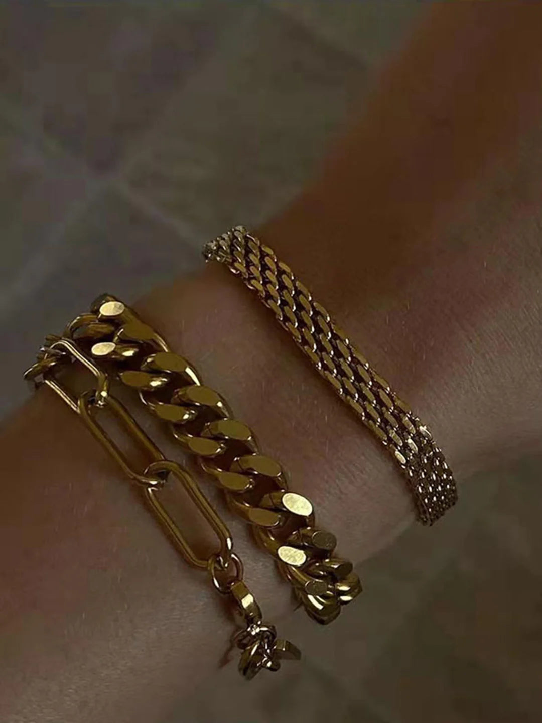 Vintage Mesh Golden Bracelet - LA FEMME WANDERER