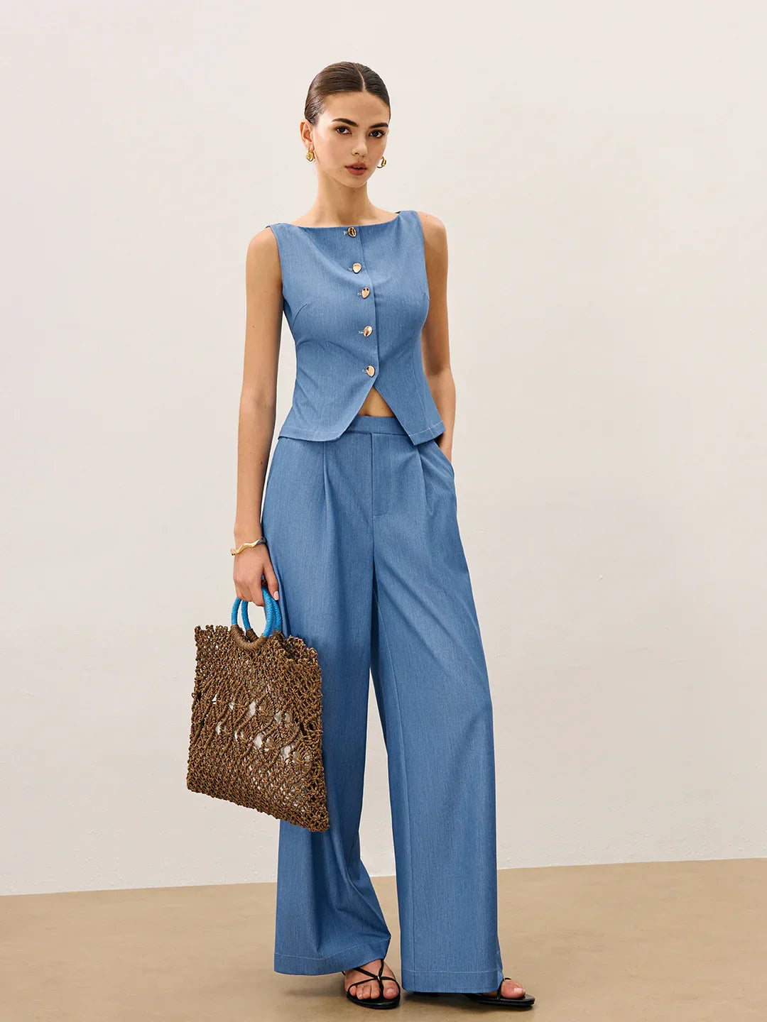 Crochet Tote Bag With Inner Lining - LA FEMME WANDERER