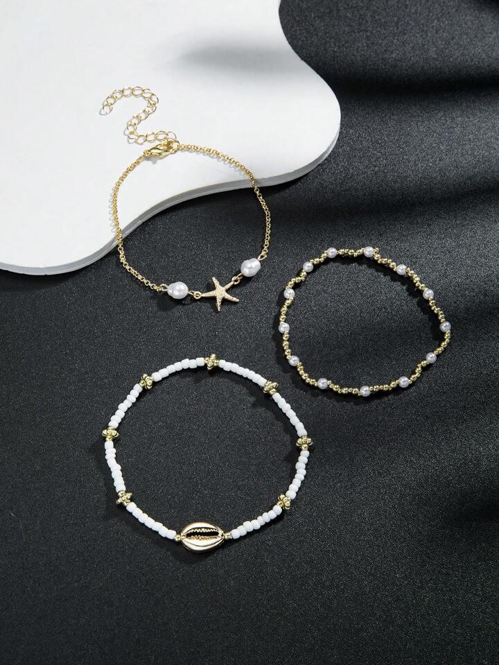 Chic Style 3pcs Anklet - LA FEMME WANDERER