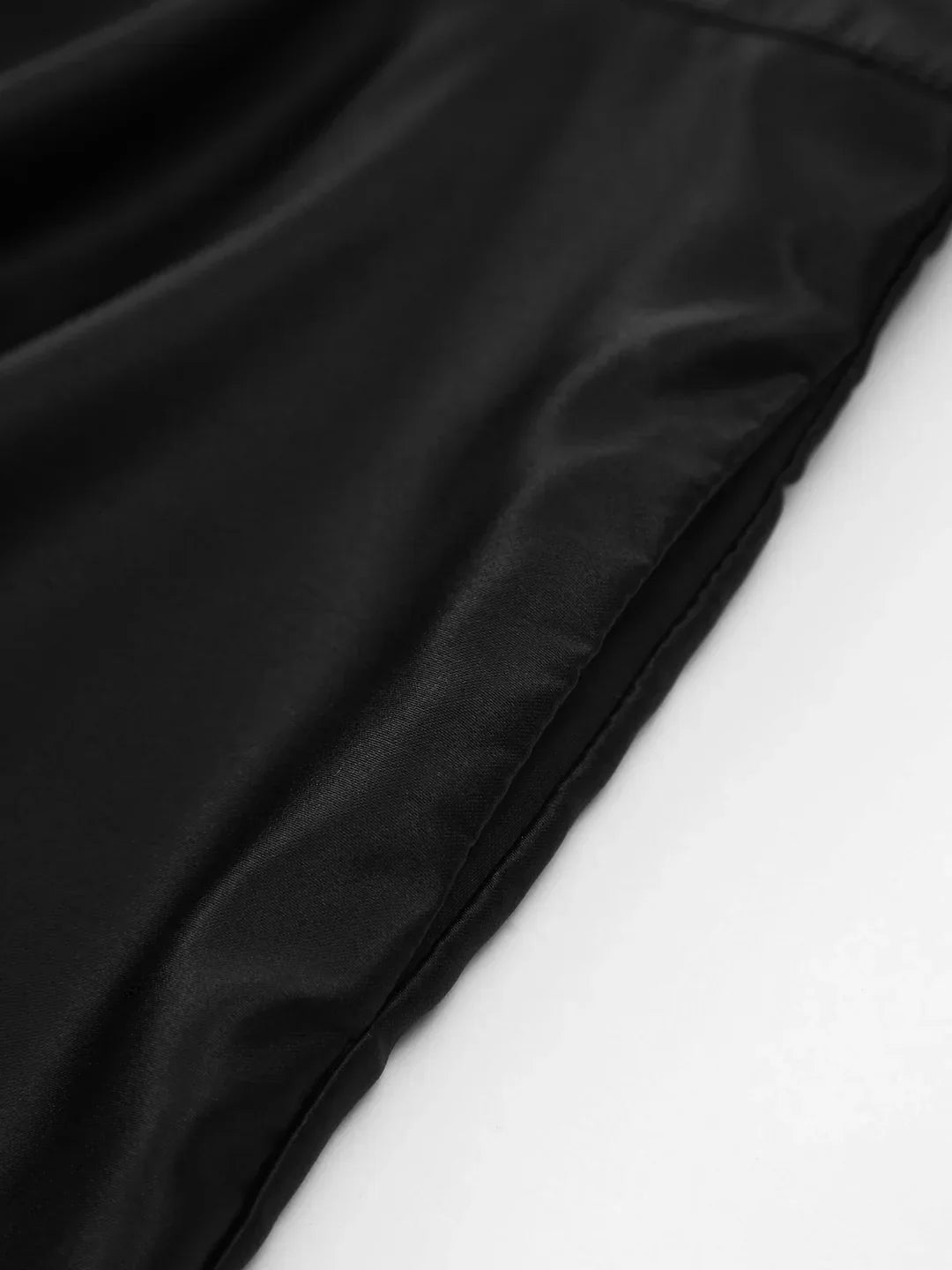 Satin Knotted Double Pockets Open Back Pleated Mini Dress - LA FEMME WANDERER