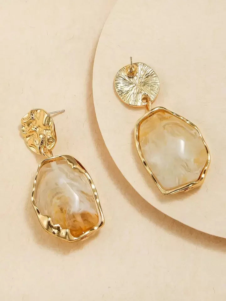 Retro Design Irregular Drop Earrings - LA FEMME WANDERER