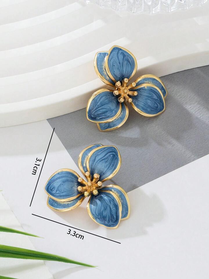 Vintage Design Flower Earrings - LA FEMME WANDERER
