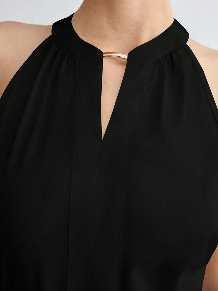 Paris Minimalist Sleeveless Blouse