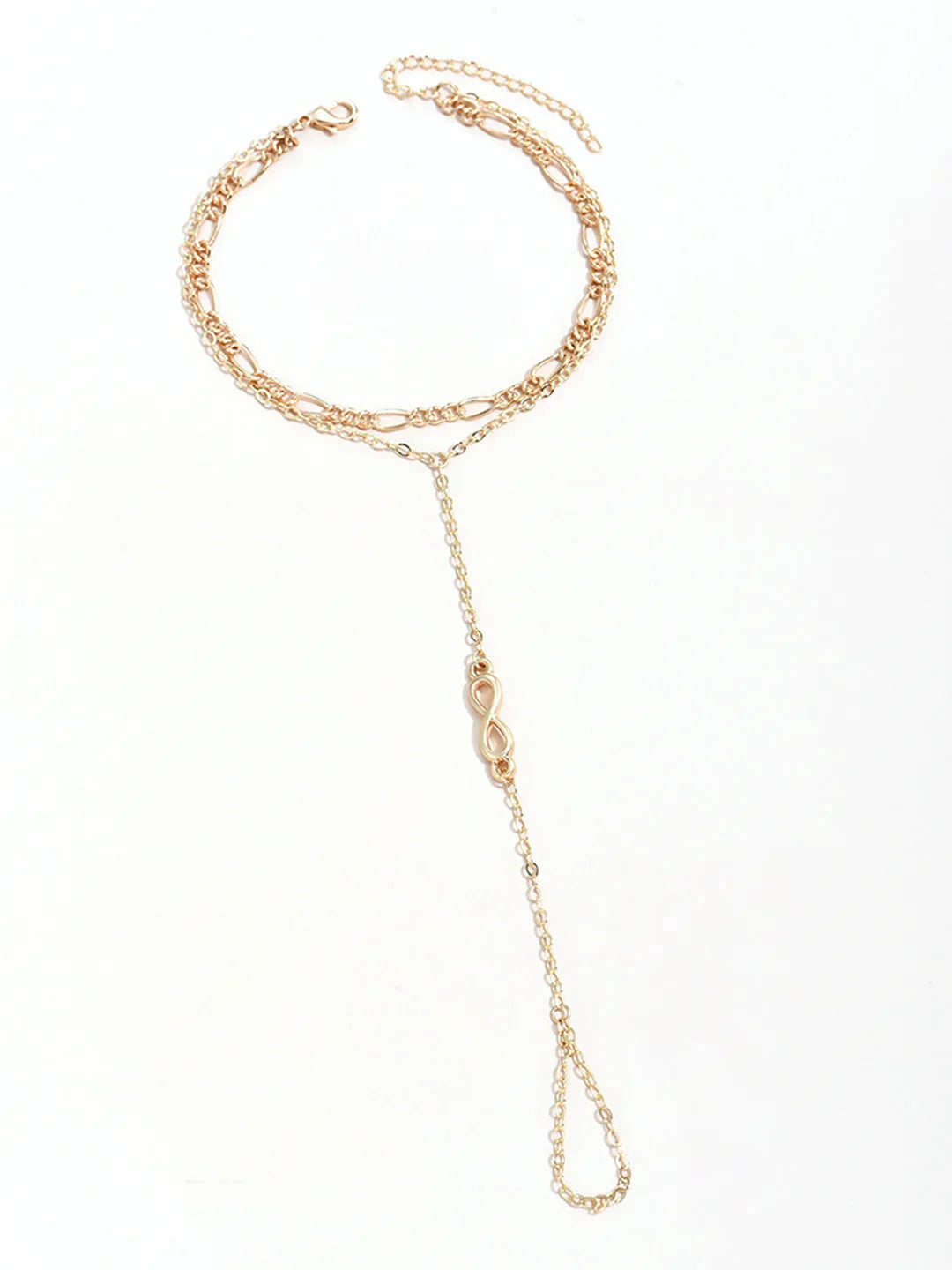 Niche Design Golden Finger Ring Bracelet - LA FEMME WANDERER