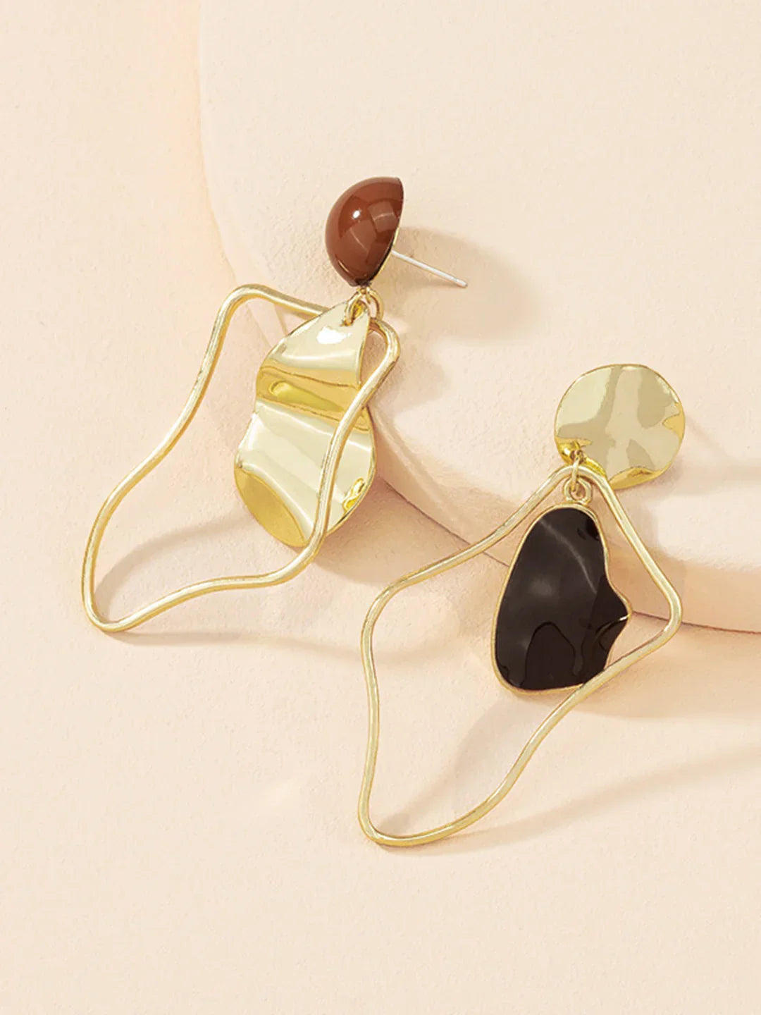 Retro Fashion Irregular Stud Drop Earrings - LA FEMME WANDERER