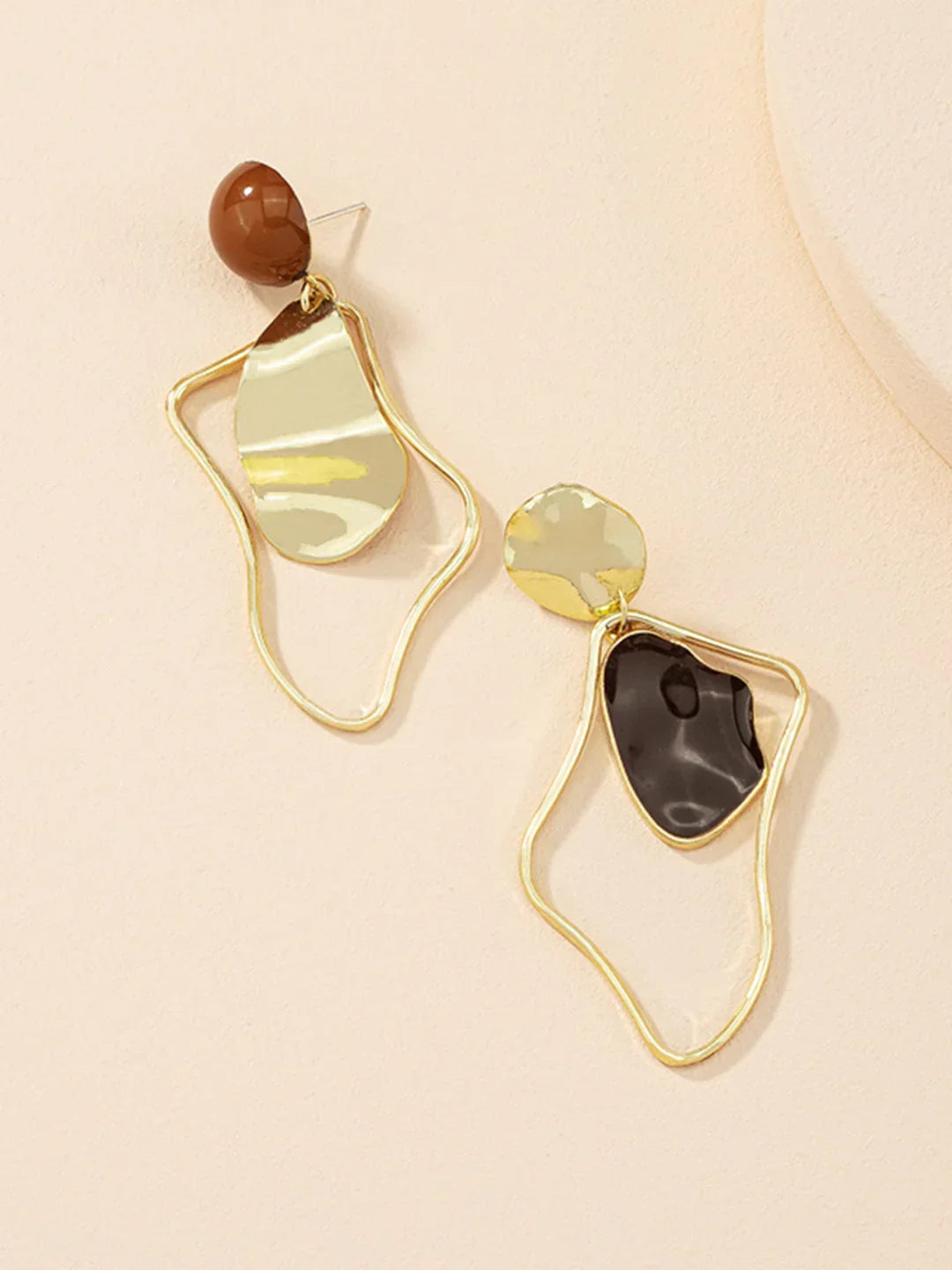 Retro Fashion Irregular Stud Drop Earrings - LA FEMME WANDERER