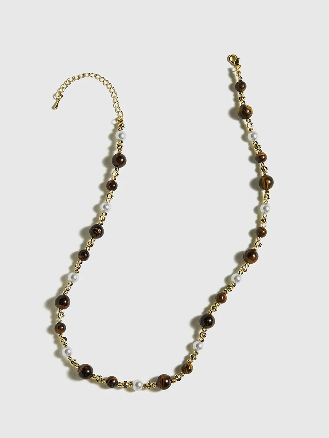 Earth-Tone Tiger Eye Choker - LA FEMME WANDERER