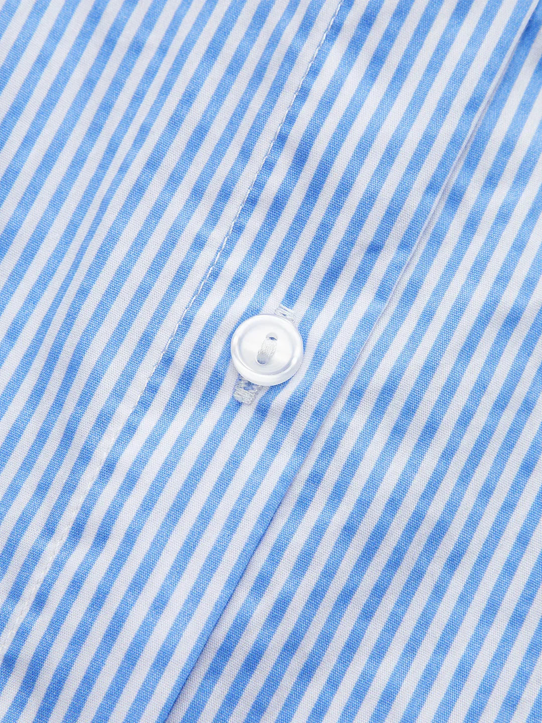 Fashion Loose Striped Lace-up Multi-color Long Sleeve Shirt - LA FEMME WANDERER