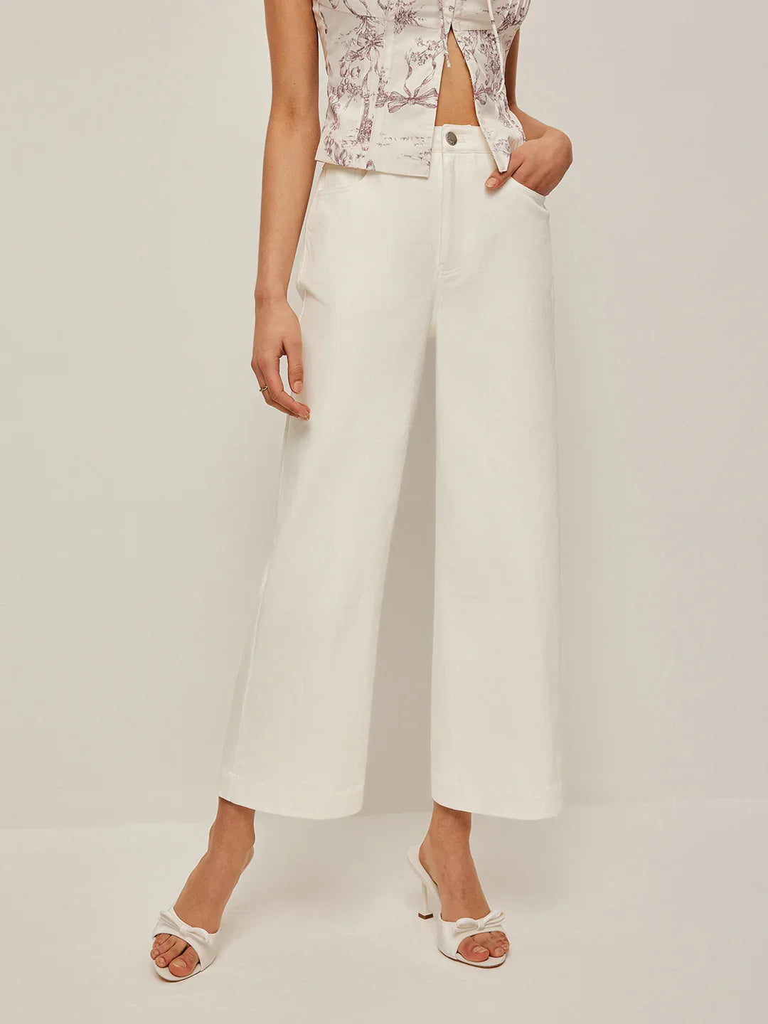 Women's Fashion Jeans Wide Leg Pants - LA FEMME WANDERER