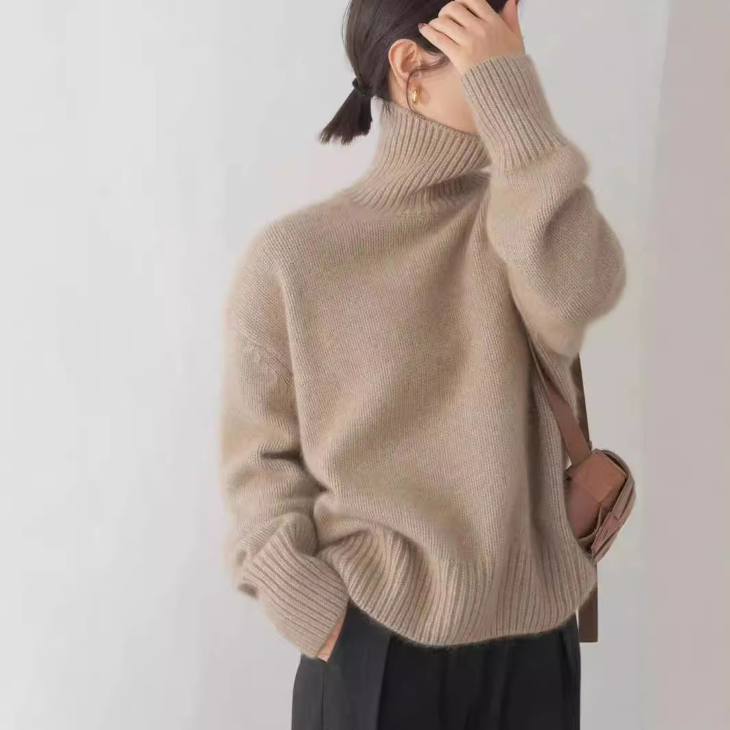 Highneck Knit Pullover