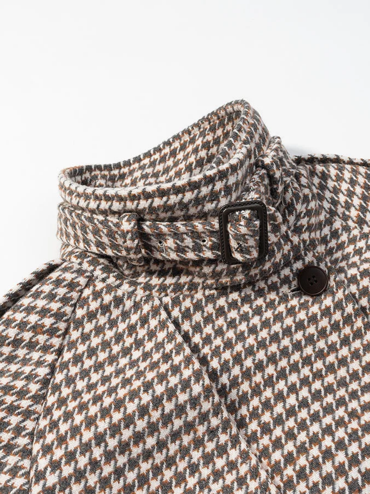 Vivienne Houndstooth Cropped Trench Jacket