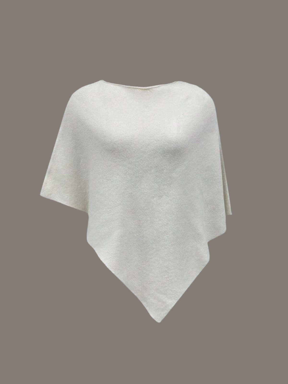 Minimalistischer Poncho-Strickpullover