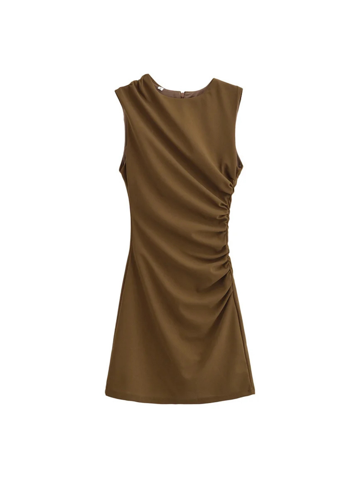 Elegant Style Draped Mini Mirage Dress
