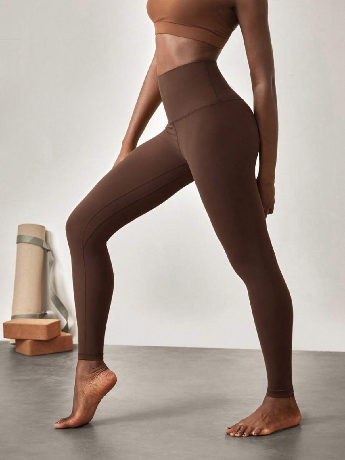 Leggings mit ultrahohem Bund, 4-Wege-Stretch, blickdicht, butterweich, mit Tactel-Fasertasche