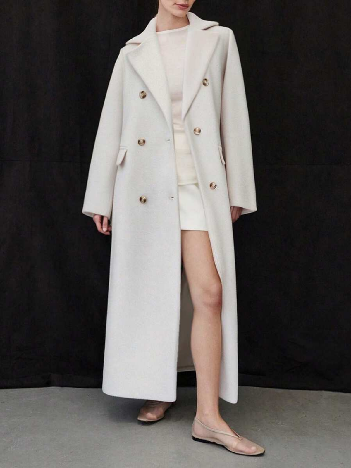 Classic Wool Double Breasted Coat