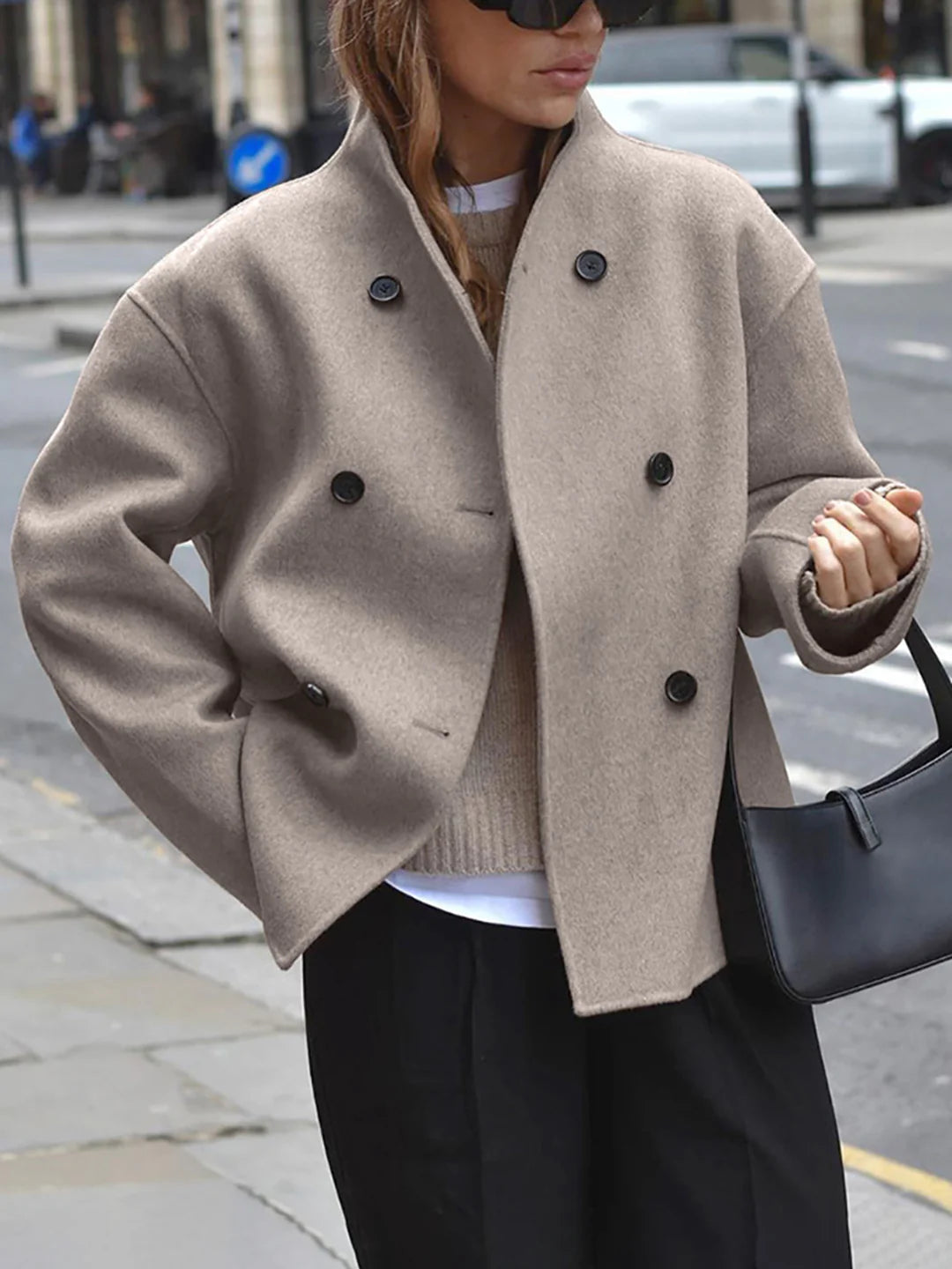 Oversized Button-Down Jacket - LA FEMME WANDERER
