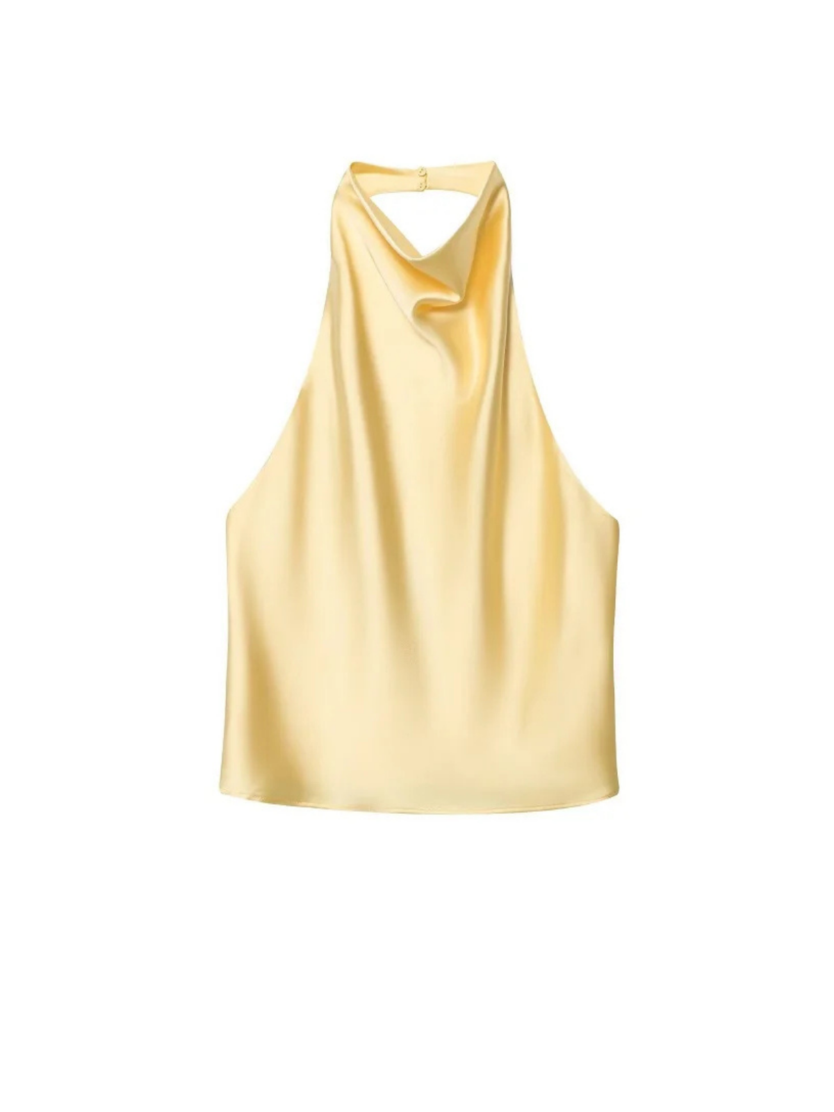Backless Satin Halter Camisole