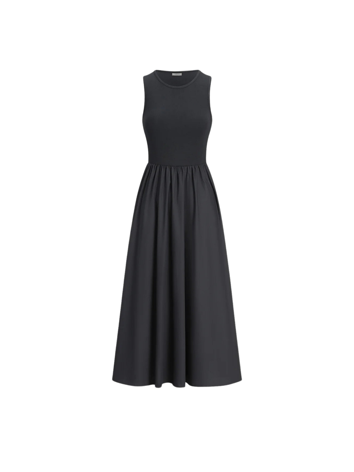 Leisure Crew Neck Long Dress - LA FEMME WANDERER
