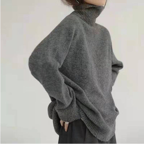 Highneck Knit Pullover