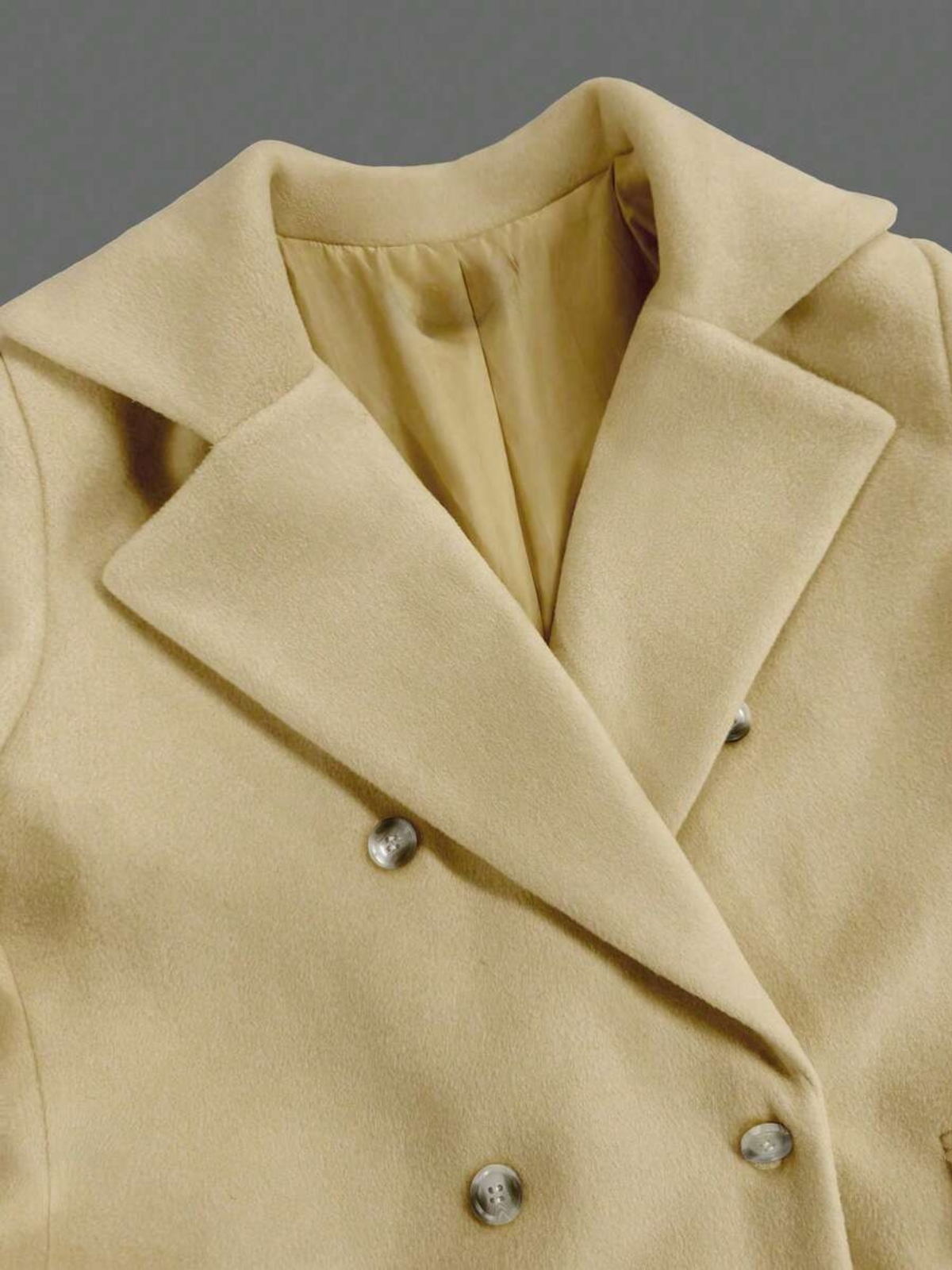 Classic Wool Double Breasted Coat