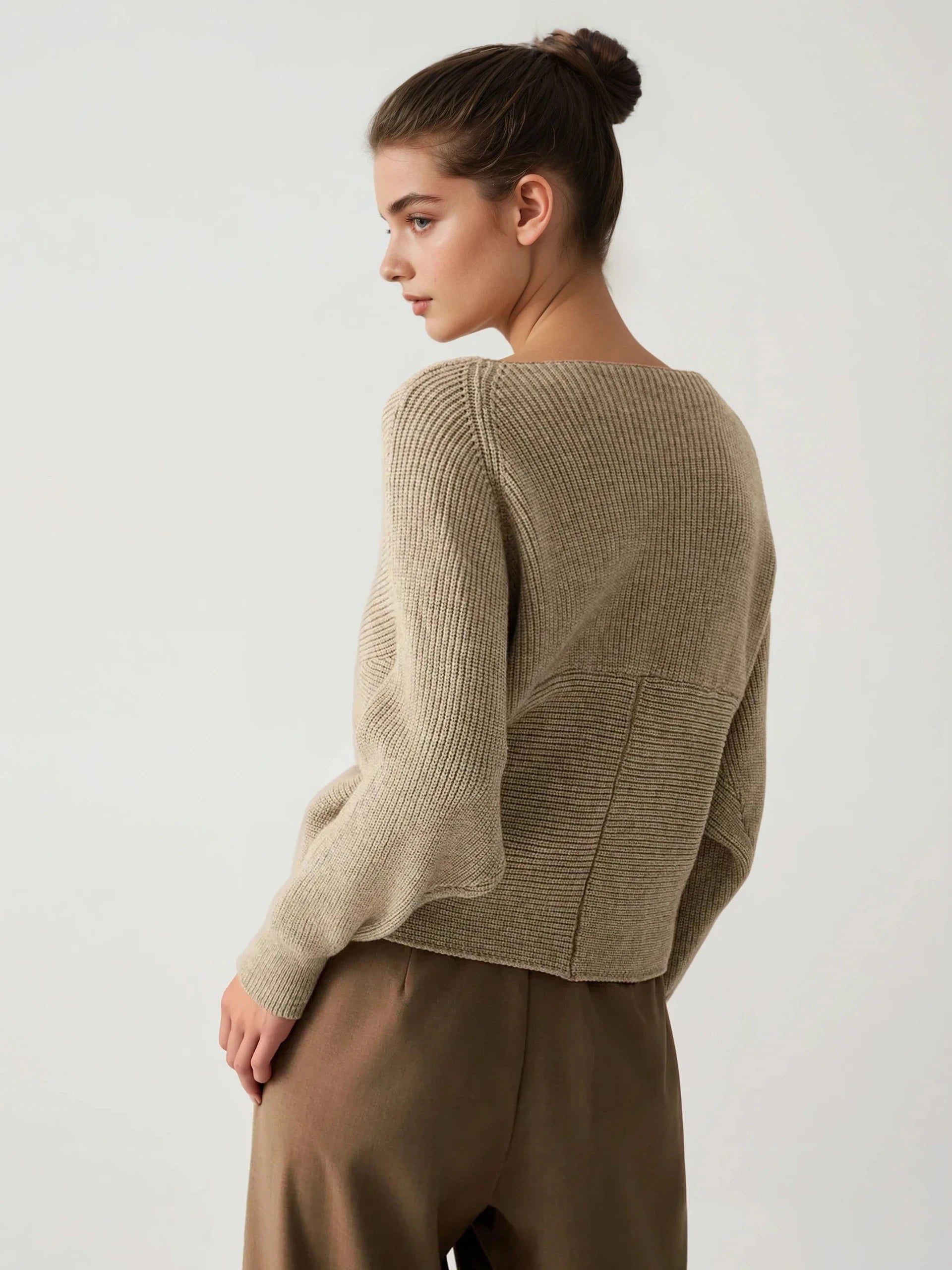 Cross My Heart Oversized Crop Sweater - LA FEMME WANDERER