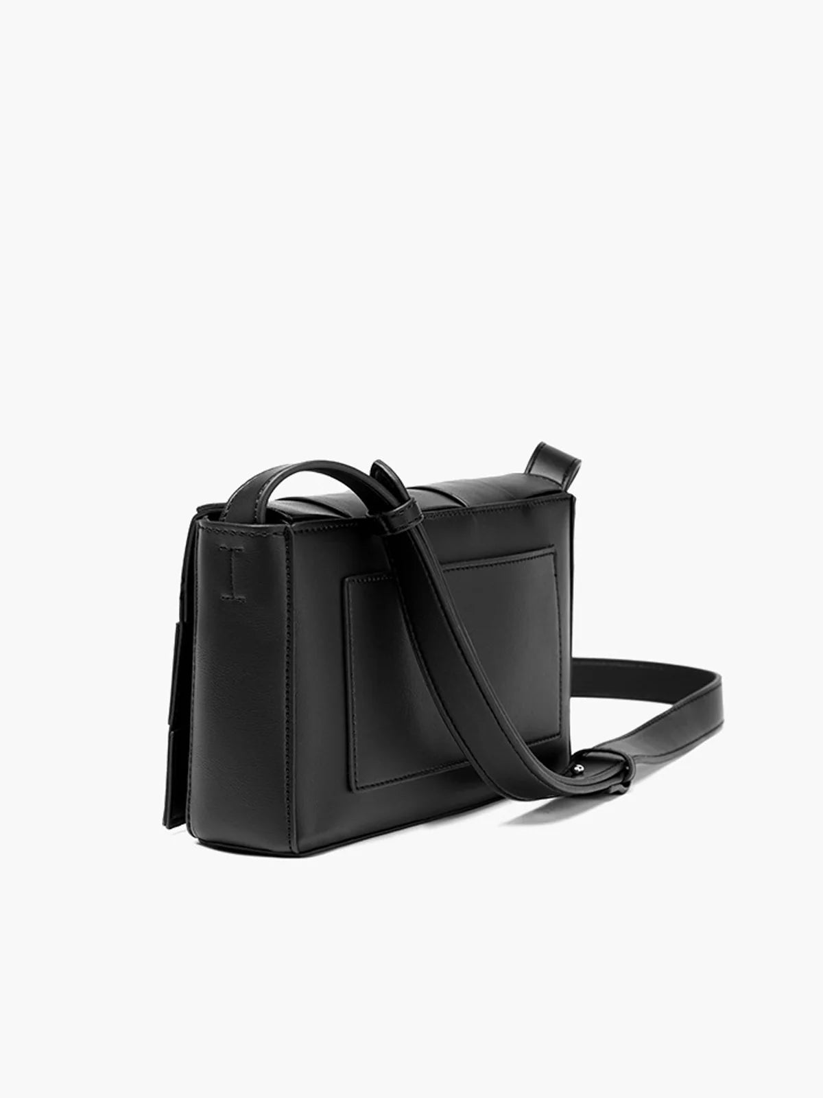 Black Woven Crossbody Bag - LA FEMME WANDERER