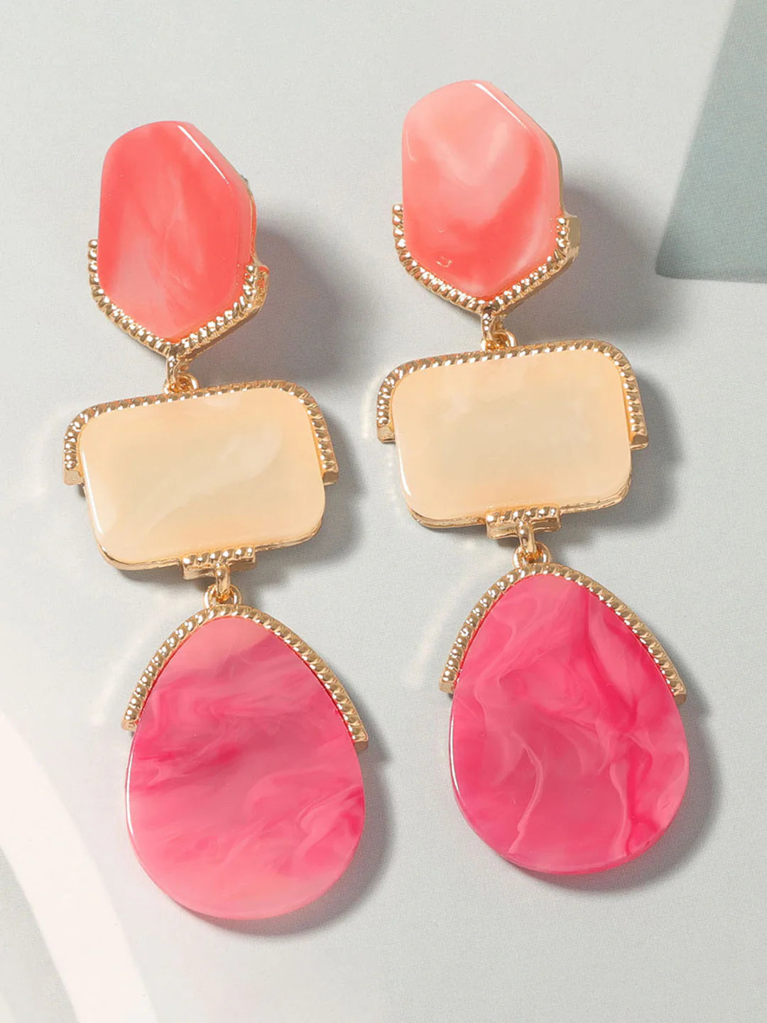 Boho Chic Geometrical Drop Earrings - LA FEMME WANDERER