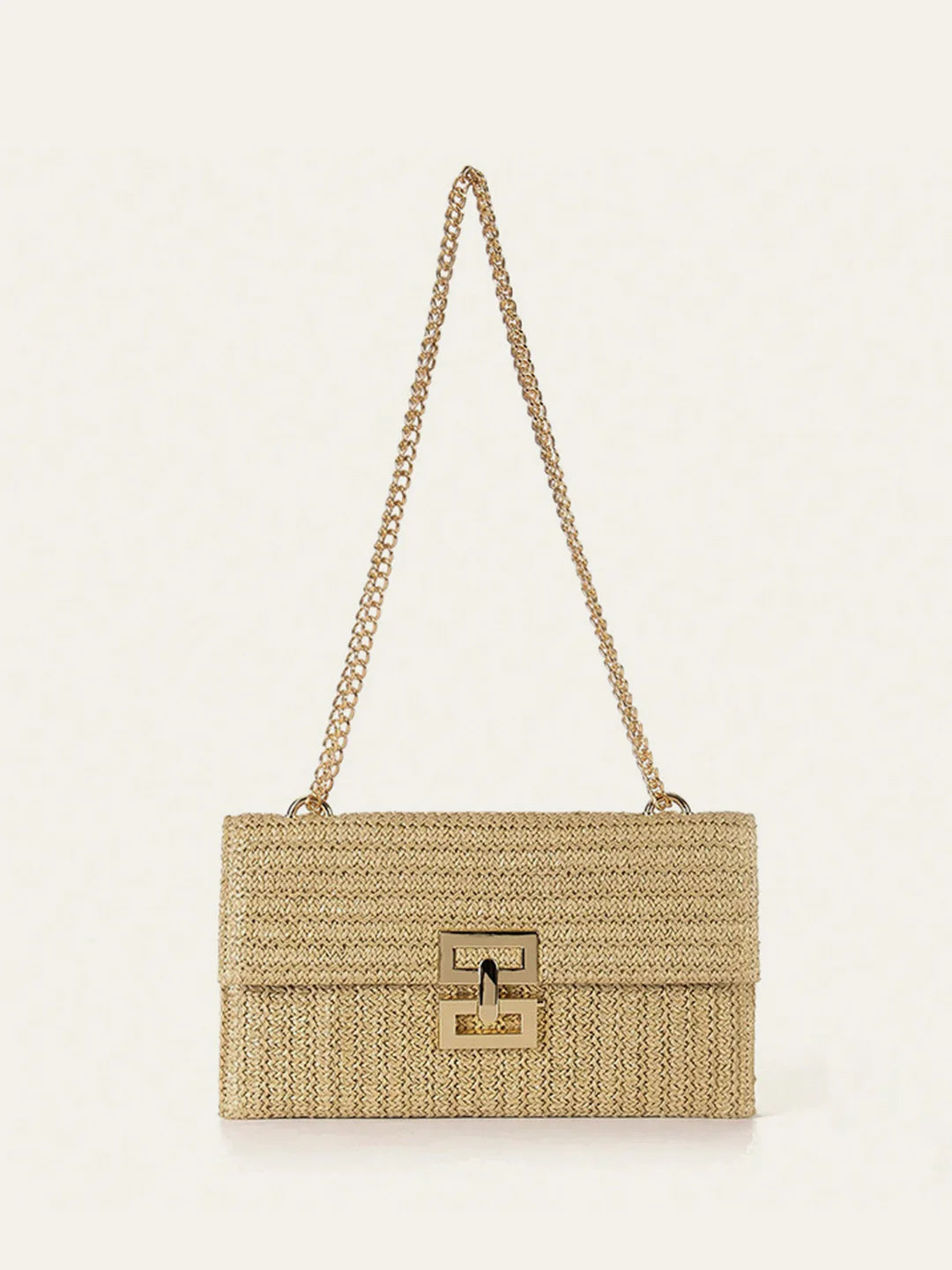 Modern Elegance Woven Chain Bag - LA FEMME WANDERER