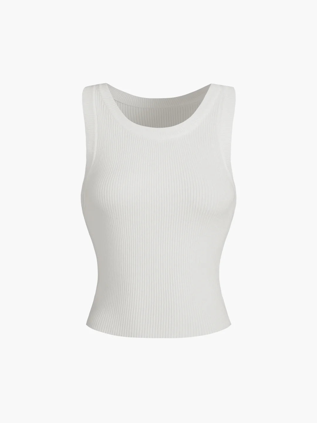 Solid Ribbed Sweater Top - LA FEMME WANDERER