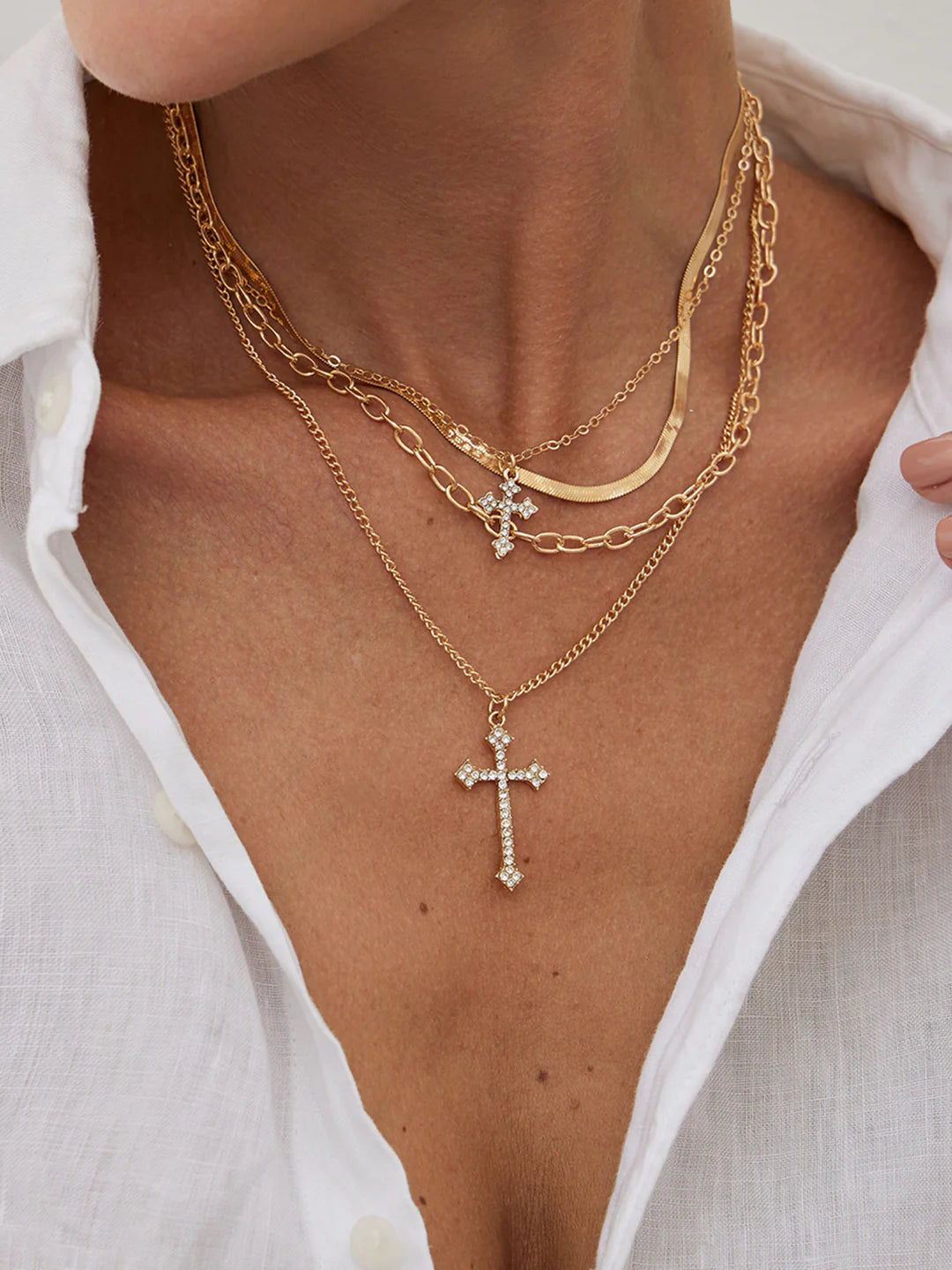 Divine Glow Layered Pendant - LA FEMME WANDERER