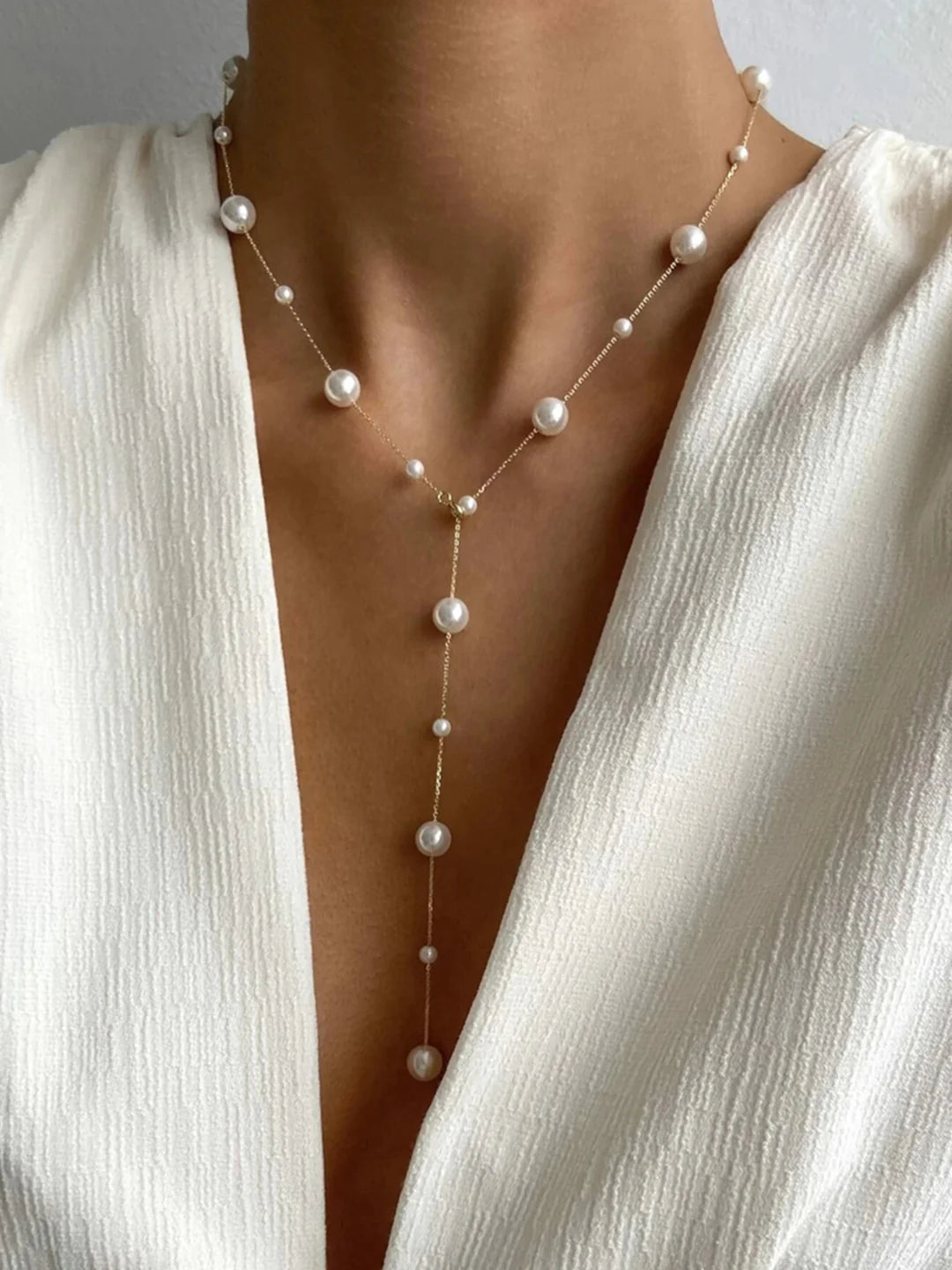 Luna Cascade Y-Necklace - LA FEMME WANDERER