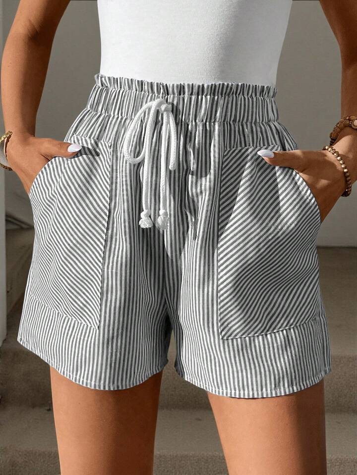High Waist Drawstring Shorts – Effortless Summer Wardrobe Essential
