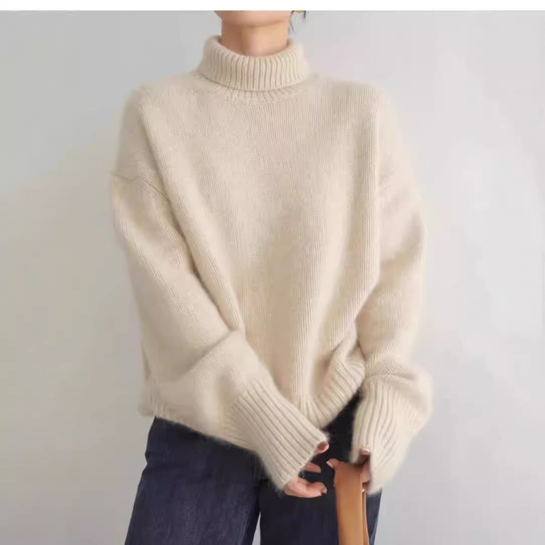 Highneck Knit Pullover