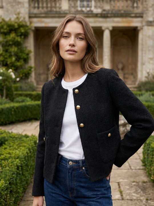 Oldmoney Aesthetics Tweed-Blazer